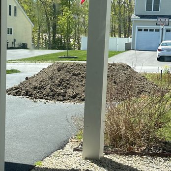 Carlino Landscaping - The dirt left in my driveway blocking my garage entrance - Snow Removal Near Me - Uxbridge, Massachusetts Carlino Landscaping - The dirt left in my driveway blocking my garage entrance - Snow Removal Near Me - Uxbridge, Massachusetts