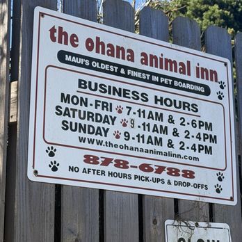 The Ohana Animal Inn - Business Hours and drop off times. - Pet Boarding Near Me - Kula, Hawaii The Ohana Animal Inn - Business Hours and drop off times. - Pet Boarding Near Me - Kula, Hawaii