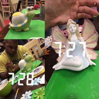 The Pottery Place - Work in progress and the completed fairy - Paint-Your-Own Pottery Near Me - Chattanooga, Tennessee The Pottery Place - Work in progress and the completed fairy - Paint-Your-Own Pottery Near Me - Chattanooga, Tennessee