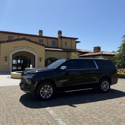 All Star Town Car - Wine country chauffeur at Domaine Serene in the Dundee Hills. Chevrolet Suburban private wine tour service through Willamette Valley