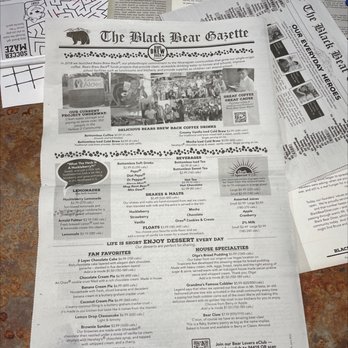 Black Bear Diner Mesquite - Back of menu - Diners Near Me - Mesquite, Texas Black Bear Diner Mesquite - Back of menu - Diners Near Me - Mesquite, Texas