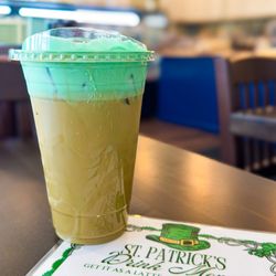 Sweet Dough Coffee And Bake Shop - Iced shamrock mocha latte