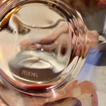 Kismet - Riedel wine tumblers! Kudos to the Som. They don't fuck around even when it comes to casual drinking - Mediterranean Near Me - Los Angeles, California