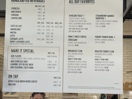 Menu photo 2 Capital One Café Irvine, CA