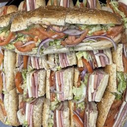 a huge sandwich a huge sandwich