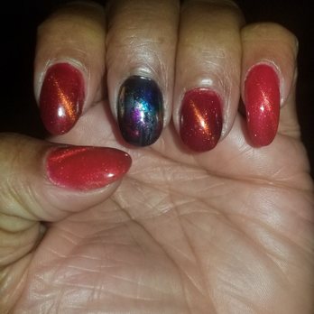 Mr. Le's Hair and Nails - Cat's eye with a twist! - Nail Salons Near Me - Bakersfield, California Mr. Le's Hair and Nails - Cat's eye with a twist! - Nail Salons Near Me - Bakersfield, California