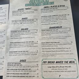 Menu 7/26