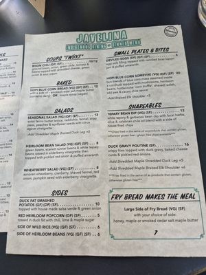 Menu photo 2 Javelina Portland, OR