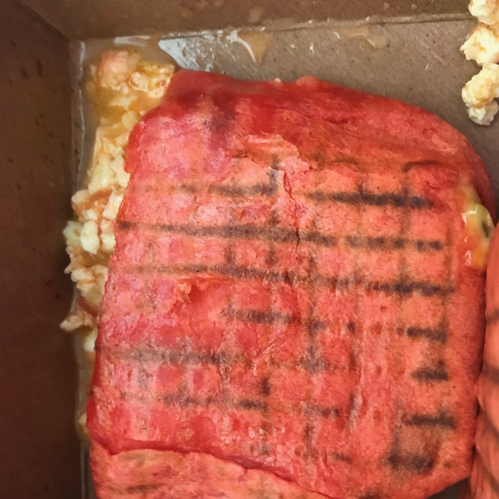 Soggy breakfast wrap!