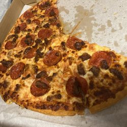 Lj's Pizza Patio - Pepperoni and Italian Sausage Pizza