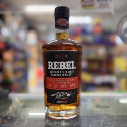 Holiday House Liquor - Rebel bourbon whisky.