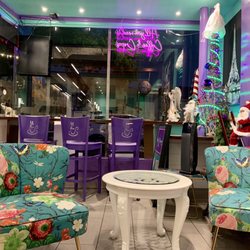 Cafe Crepes De SLO - Inside (there's two more identical seats across, from where I took the picture)