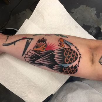 Pale Horse Tattoo - Hardy flash eagle - Tattoo Near Me - Conroe, Texas