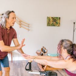Strengthening the shoulders, spinal muscles and core.