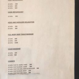 Updated price list Updated price list