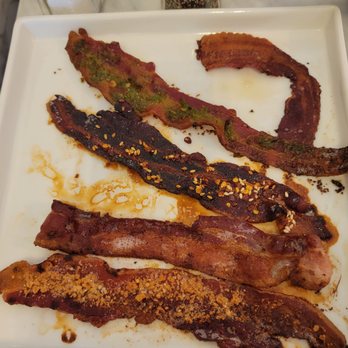 Immigrant Son Caffe - Bacon flight - New American Near Me - Ventura, California Immigrant Son Caffe - Bacon flight - New American Near Me - Ventura, California