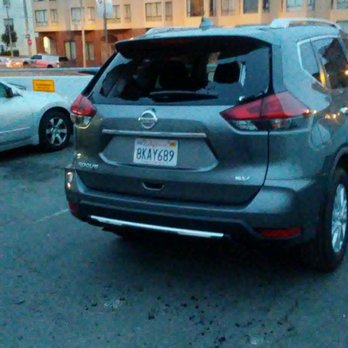 Target - Here's our car, they apparently use scanners to find out which cars have electronics in them - Department Stores Near Me - San Francisco, California