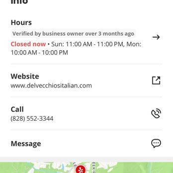 Del Vecchios - Asheville - here's your so called updated hours - Pizza Near Me - Asheville, North Carolina
