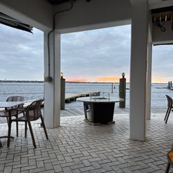 Riverhouse Waterfront Restaurant - Outdoor dining.