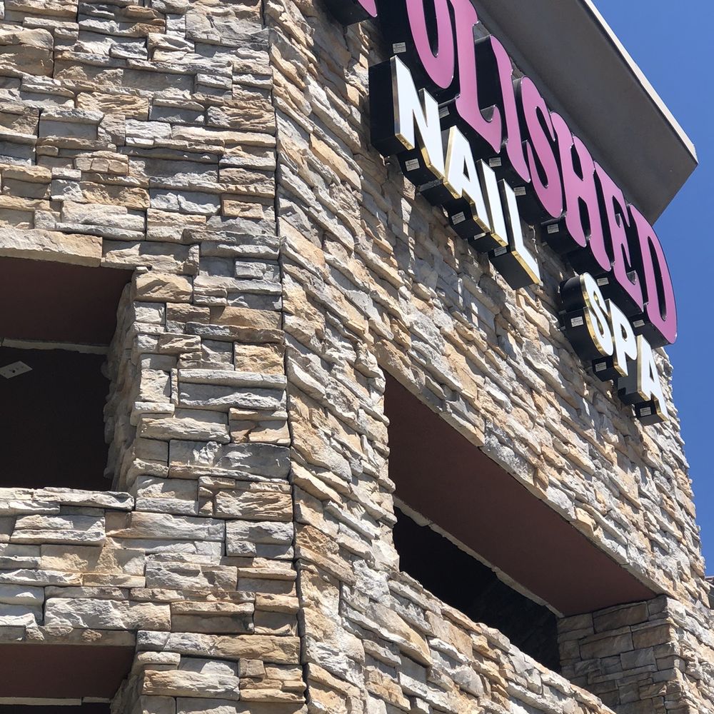 Polished Nail Spa - Store front sign - Waxing Near Me - Goleta, California