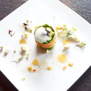Tadashi - Salmon tartare with avocado, black tobiko, blue cheese and miso basil - Sushi Bars Near Me - Bee Cave, Texas Tadashi - Salmon tartare with avocado, black tobiko, blue cheese and miso basil - Sushi Bars Near Me - Bee Cave, Texas