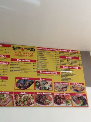Menu photo 4 El Farolito San Francisco, CA