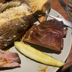 RibCrib BBQ - Ribs smaller than the pickle