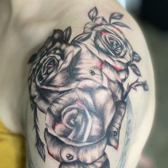 Ninja Cyborg Studio - Rose tattoo by Autumn Gallacher in Barrie, Ontario - Tattoo Near Me - Barrie, Ontario Ninja Cyborg Studio - Rose tattoo by Autumn Gallacher in Barrie, Ontario - Tattoo Near Me - Barrie, Ontario