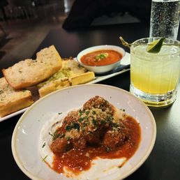 Garlic Bread, Nonna's Meatballs and Cadillac