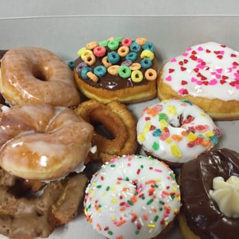 Cake Among Us - Great selection of donuts. This picture doesn't do the bakery justice, but it's all I got today. - Desserts Near Me - Rancho Cucamonga, California Cake Among Us - Great selection of donuts. This picture doesn't do the bakery justice, but it's all I got today. - Desserts Near Me - Rancho Cucamonga, California