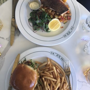 Bistro Du Jour - Salmon and burger - French Near Me - Washington, DC, District of Columbia