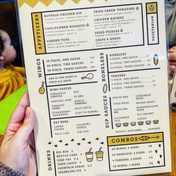 Gold Feather - Front side of Gold Feathers menu - Beer Bar Near Me - San Antonio, Texas