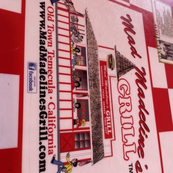 Mad Madeline's Grill - Menu - Burgers Near Me - Temecula, California