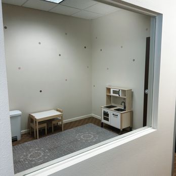 Seed and Soil Speech-Language Pathology - Treatment room with view through observation window - Speech Therapists Near Me - Hidden Valley Lake, California Seed and Soil Speech-Language Pathology - Treatment room with view through observation window - Speech Therapists Near Me - Hidden Valley Lake, California