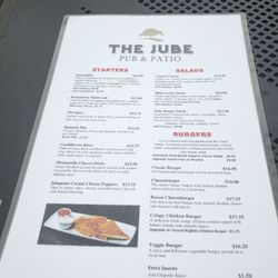 Jubilee Pavilion - Menu