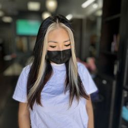 The Ex Salon - Blonde Money piece highlights #Moneypiecehighlights