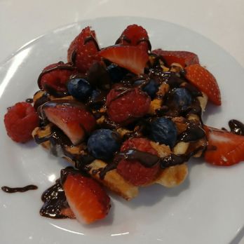 Mink - A Chocolate Café - Tutti Frutti Waffle without whipped cream - Chocolatiers & Shops Near Me - Vancouver, British Columbia Mink - A Chocolate Café - Tutti Frutti Waffle without whipped cream - Chocolatiers & Shops Near Me - Vancouver, British Columbia