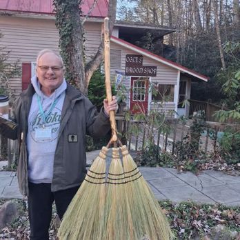 Ogles Broom Shop - This is our beautiful triple, engraved super broom! - Art Supplies Near Me - Gatlinburg, Tennessee Ogles Broom Shop - This is our beautiful triple, engraved super broom! - Art Supplies Near Me - Gatlinburg, Tennessee