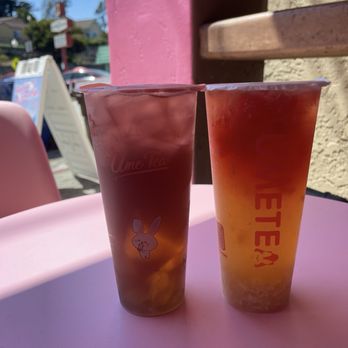 UME - Grape green tea w/ tea jelly + Lychee & watermelon green tea - Bubble Tea Near Me - Santa Cruz, California UME - Grape green tea w/ tea jelly + Lychee & watermelon green tea - Bubble Tea Near Me - Santa Cruz, California
