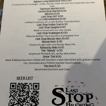 Last Stop Brewing - Brewpubs Near Me - Shelbyville, Kentucky Last Stop Brewing - Brewpubs Near Me - Shelbyville, Kentucky