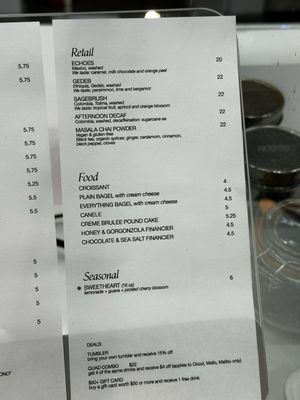 Menu photo 8 6xs Coffee Dtla Los Angeles, CA