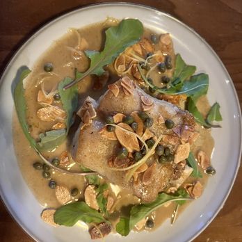 Maison - Monkfish Chop Almondine, I would order again - French Near Me - Charleston, South Carolina