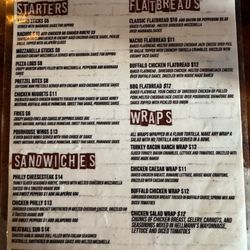 DownTown PourHouse - This is there current menu as of 1/1/2024