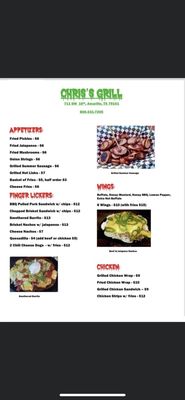 Menu photo 1 Zombiez Bar and Grill Amarillo, TX Menu photo 1 Zombiez Bar and Grill Amarillo, TX