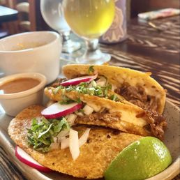 Tacos birria - the consommé was tangy and rich. Tacos birria - the consommé was tangy and rich.