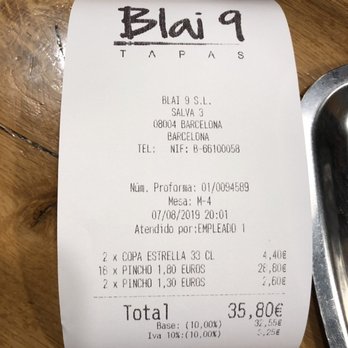 Blai 9 - Tapas Bars Near Me - Barcelona, B Blai 9 - Tapas Bars Near Me - Barcelona, B