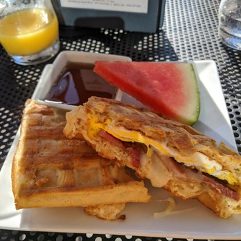 3812 Bistro - The $7 waffellini that's an absolute steal with the complementary tea or coffee. I hope they don't change a thing. - Wine Bars Near Me - Watkins Glen, New York 3812 Bistro - The $7 waffellini that's an absolute steal with the complementary tea or coffee. I hope they don't change a thing. - Wine Bars Near Me - Watkins Glen, New York
