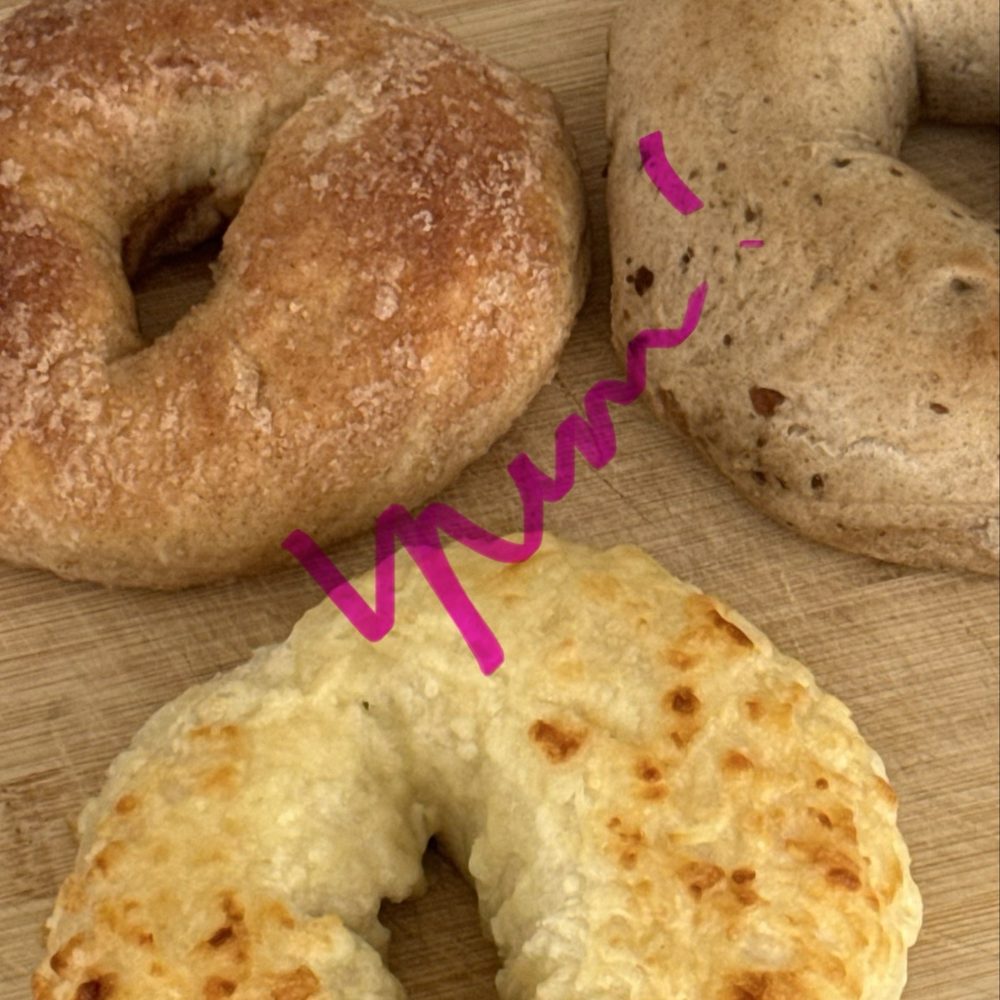 Cassidy's Corner Cafe - Blueberry, cinnamon glaze, and Asiago - Bagels Near Me - Rancho Cucamonga, California Cassidy's Corner Cafe - Blueberry, cinnamon glaze, and Asiago - Bagels Near Me - Rancho Cucamonga, California