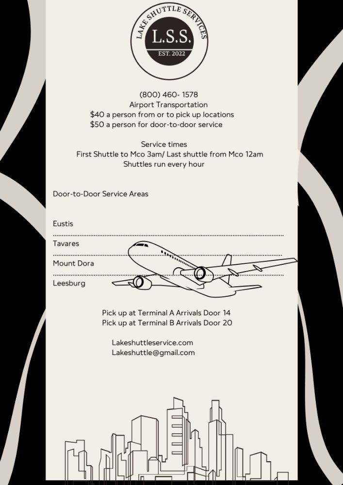 LAKE SHUTTLE SERVICE Updated October 2024 18848 US 441, Mount Dora