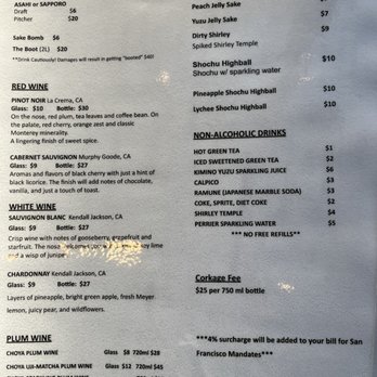 Sakesan Sushi & Robata - Menu - Japanese Near Me - San Francisco, California Sakesan Sushi & Robata - Menu - Japanese Near Me - San Francisco, California